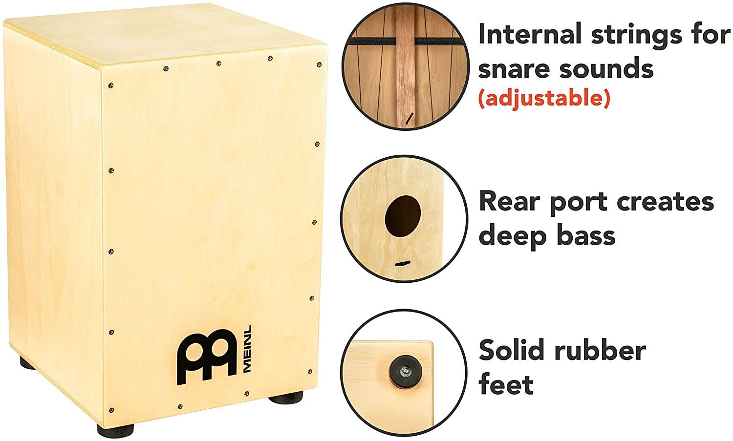 Meinl Headliner Cajon w/ Rubber Wood Frontplate