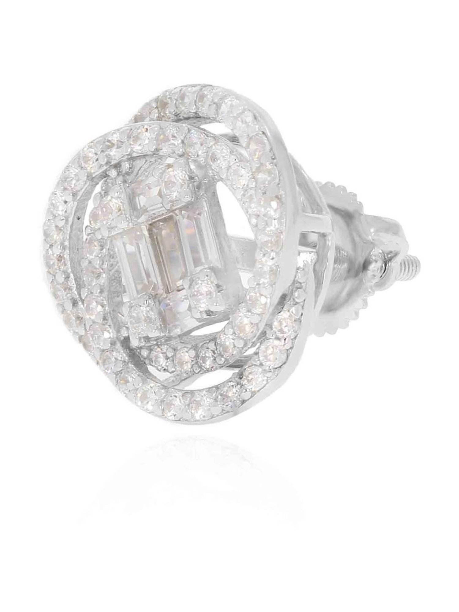 Anayra 92.5 Sterling Silver Classic Earrings for Women