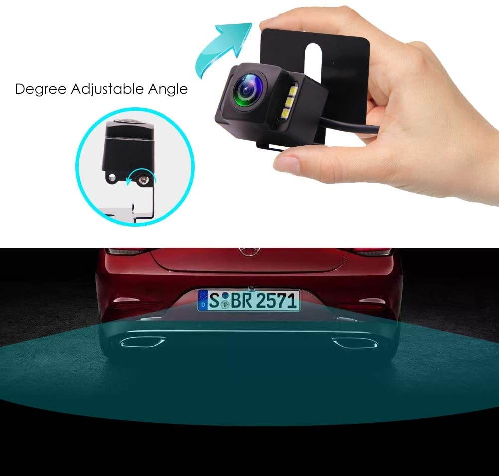 EINCAR Backup Camera for Cars Pickup Trucks SUVs Vans RVs Car Rear View Camera 6 LED Night Vision IP67 Waterproof Reverse Camera Rearview 170&deg; Wide View Angle