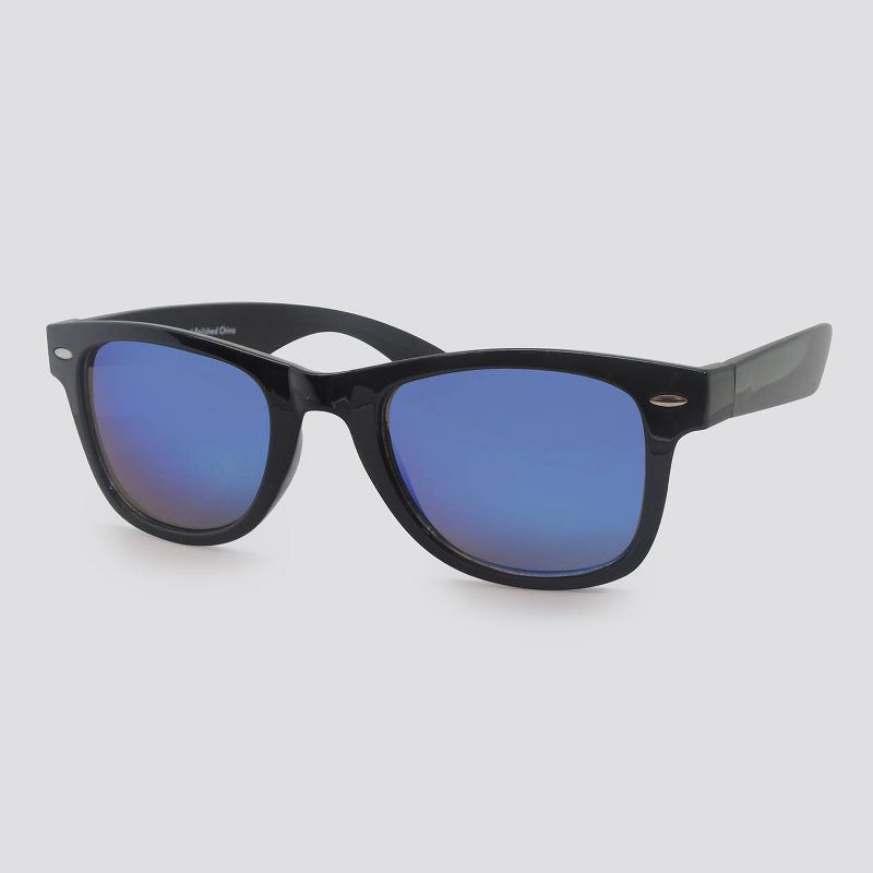 Women's Surfer Shade Plastic Silhouette Sunglasses - Wild Fable™ Black