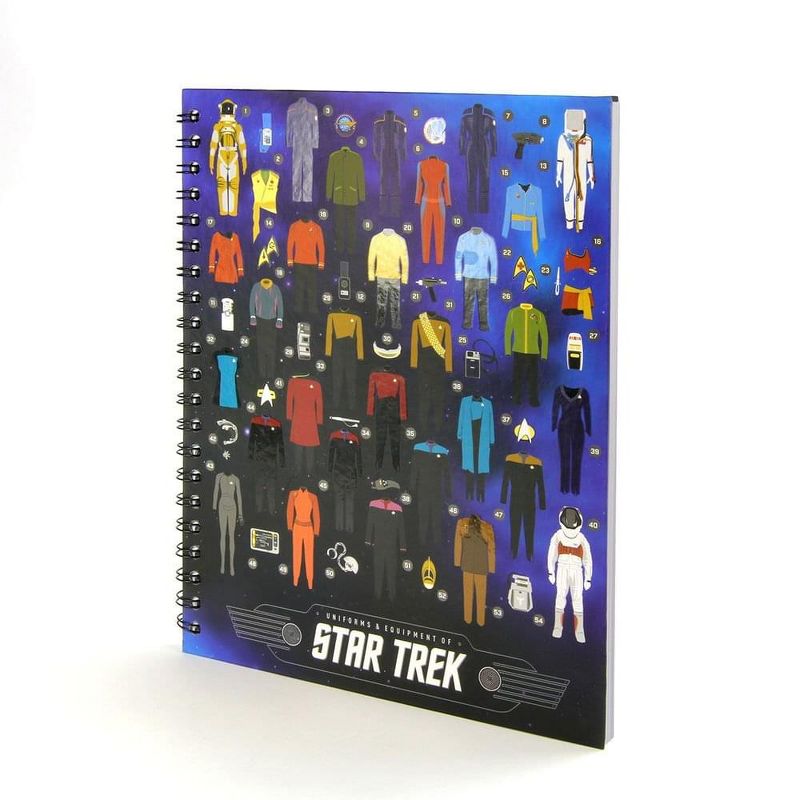 Crowded Coop, LLC Star Trek Uniforms & Equipment Hardcover Notebook