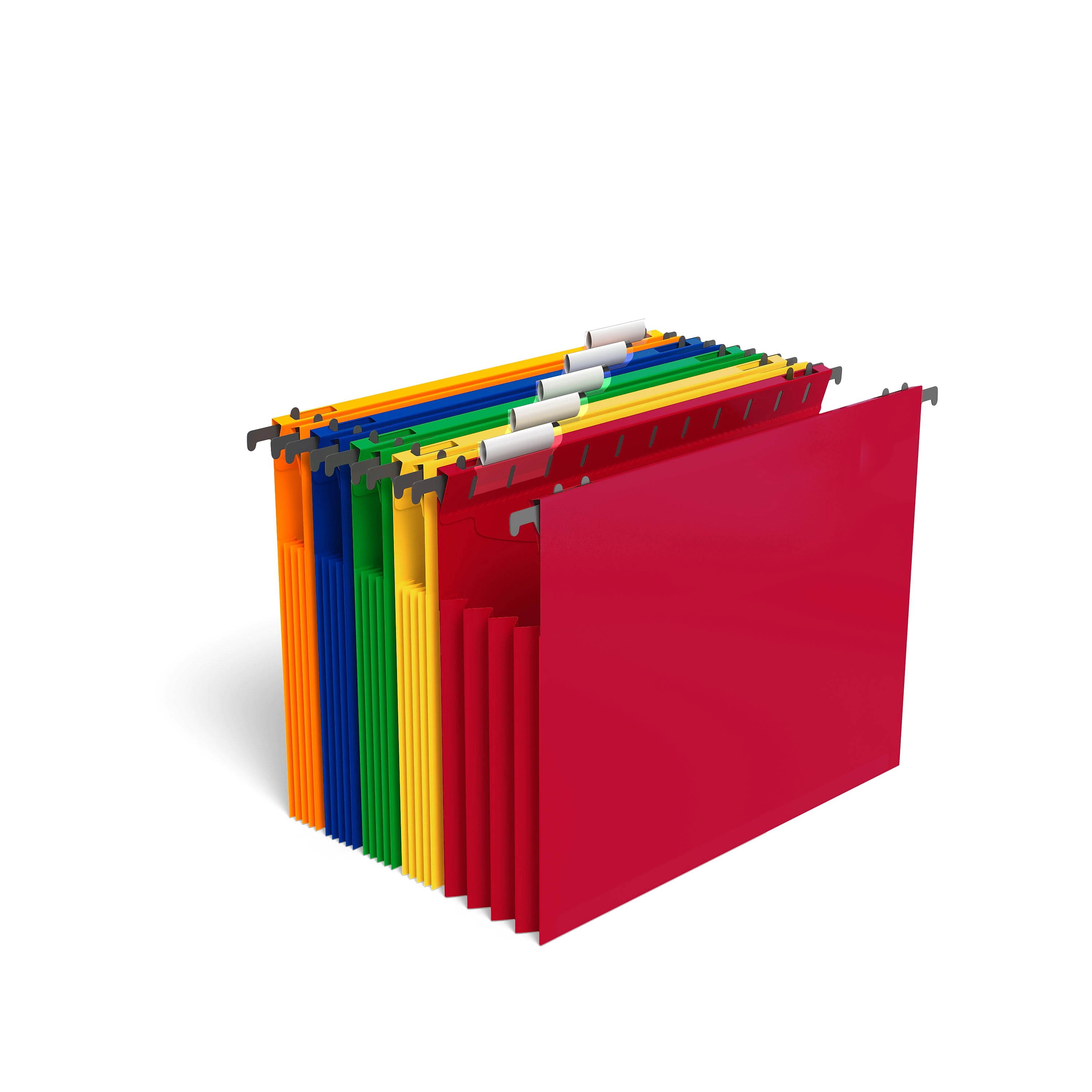 MyOfficeInnovations Poly Expanding Hanging File Folders Letter Size Assorted 5