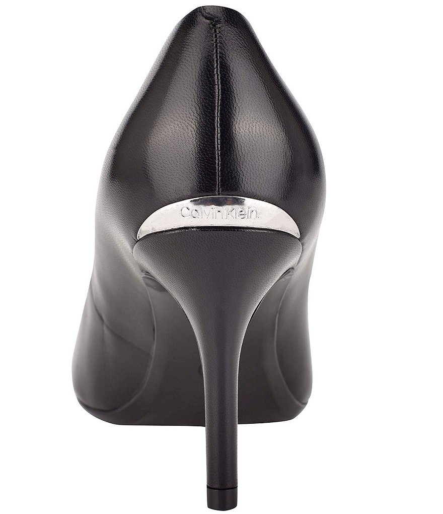 Calvin Klein Gayle Leather Pointed Toe Pumps