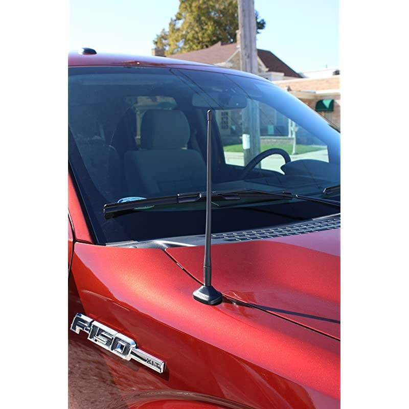 13 Inch All-Terrain Flexible Rubber Antenna is Compatible with Dodge Ram Truck 1500 (2009-2020) - Spring Steel Internal Core