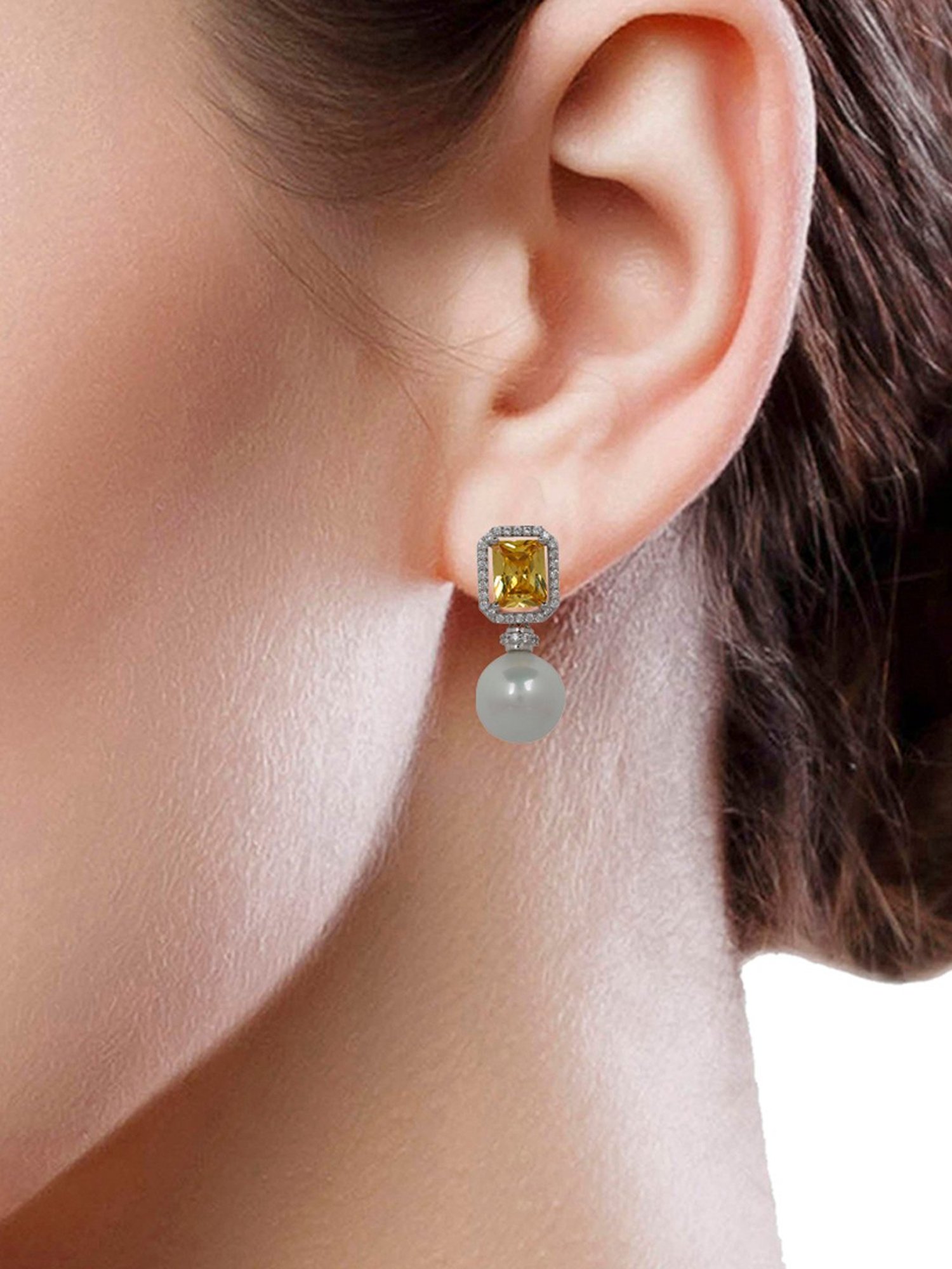 The Real Effect London 800 Silver Earrings for Women