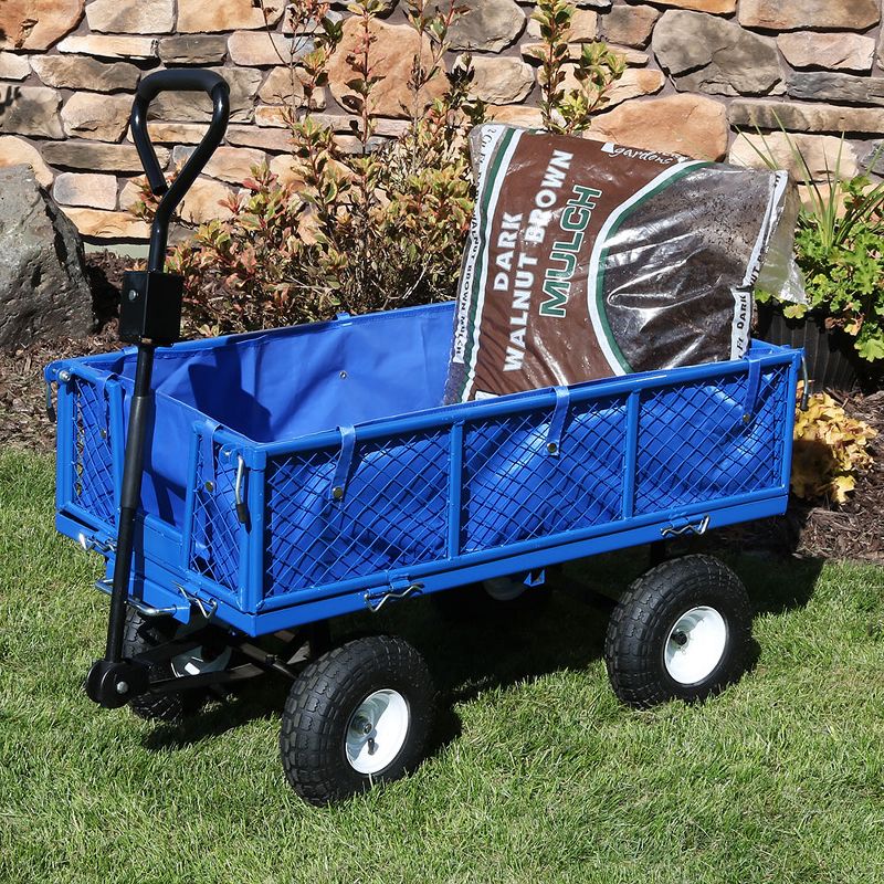 Gorilla Carts Steel Utility Garden Cart with Removable Sides Capacity
