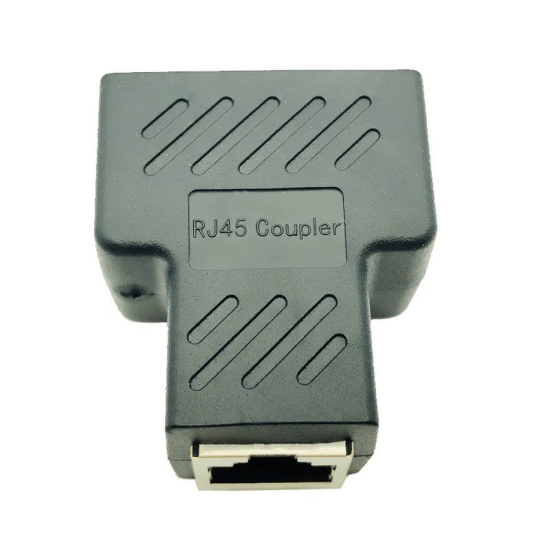 RJ45 Splitter 1 to 2 Ways Network Ethernet Head Lan Cable Female Joiner Coupler RJ45 Extender Plug Network Connector Adapter NEW