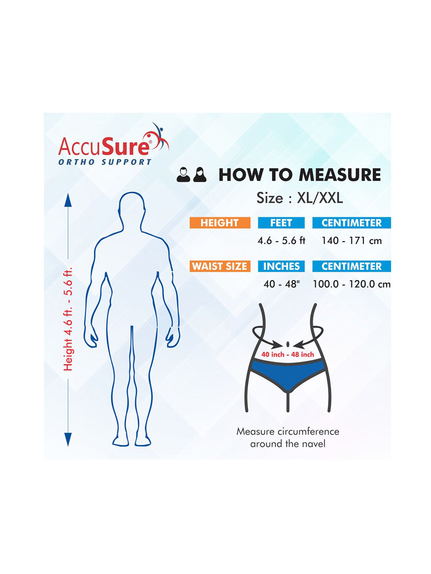 AccuSure Posture Corrector Taylor Brace - Rec Size (XL/XXL) For Ht:4.6-5.6 Ft Waist:40-48 in (Grey)