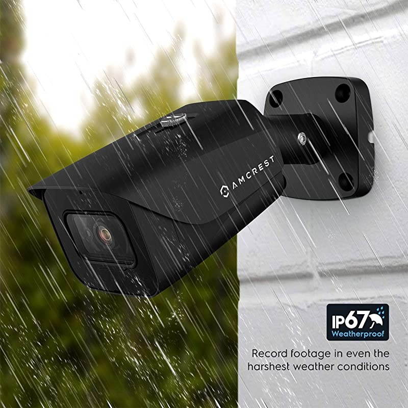 ProHD 4K Bullet Outdoor Security Camera, 4K (8-Megapixel), Analog Camera, 130ft Night Vision, IP67 Weatherproof Housing, 2.8mm Lens 110&deg; Wide Angle, Built-in Microphone, Black (AMC4KBC28-B)