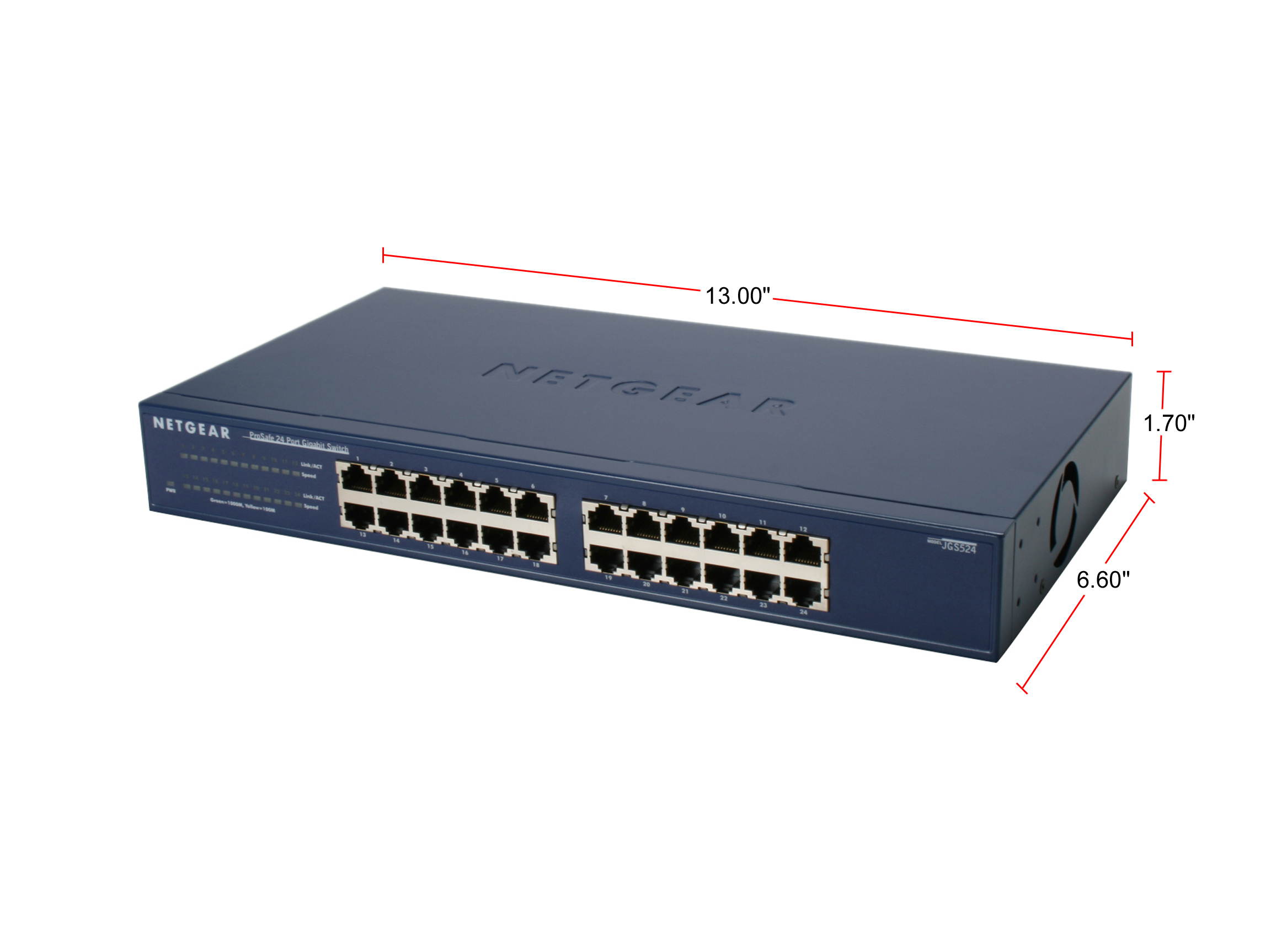 NETGEAR 24-Port Gigabit Ethernet Unmanaged Switch (JGS524)