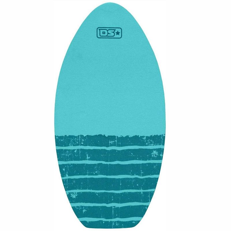 Driftsun 40 Inch Lightweight Poplar Wood Beginners Intermediate Tricks Training Skimboard with Nonslip XPE Traction Pad, Teal