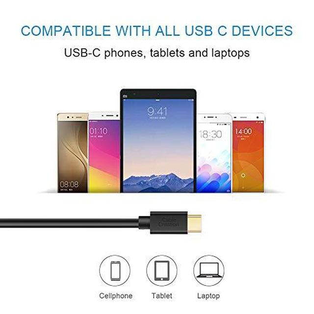 CableCreation Short USB C Cable, 6 inch USB-C Cable (USB C to USB A 2.0) 3A Fast Charge, Compatible with MacBook (Pro), Galaxy S10/S9/S9+, Pixel 2 XL, GoPro Hero 7 6 5, 15cm /0.5ft Black