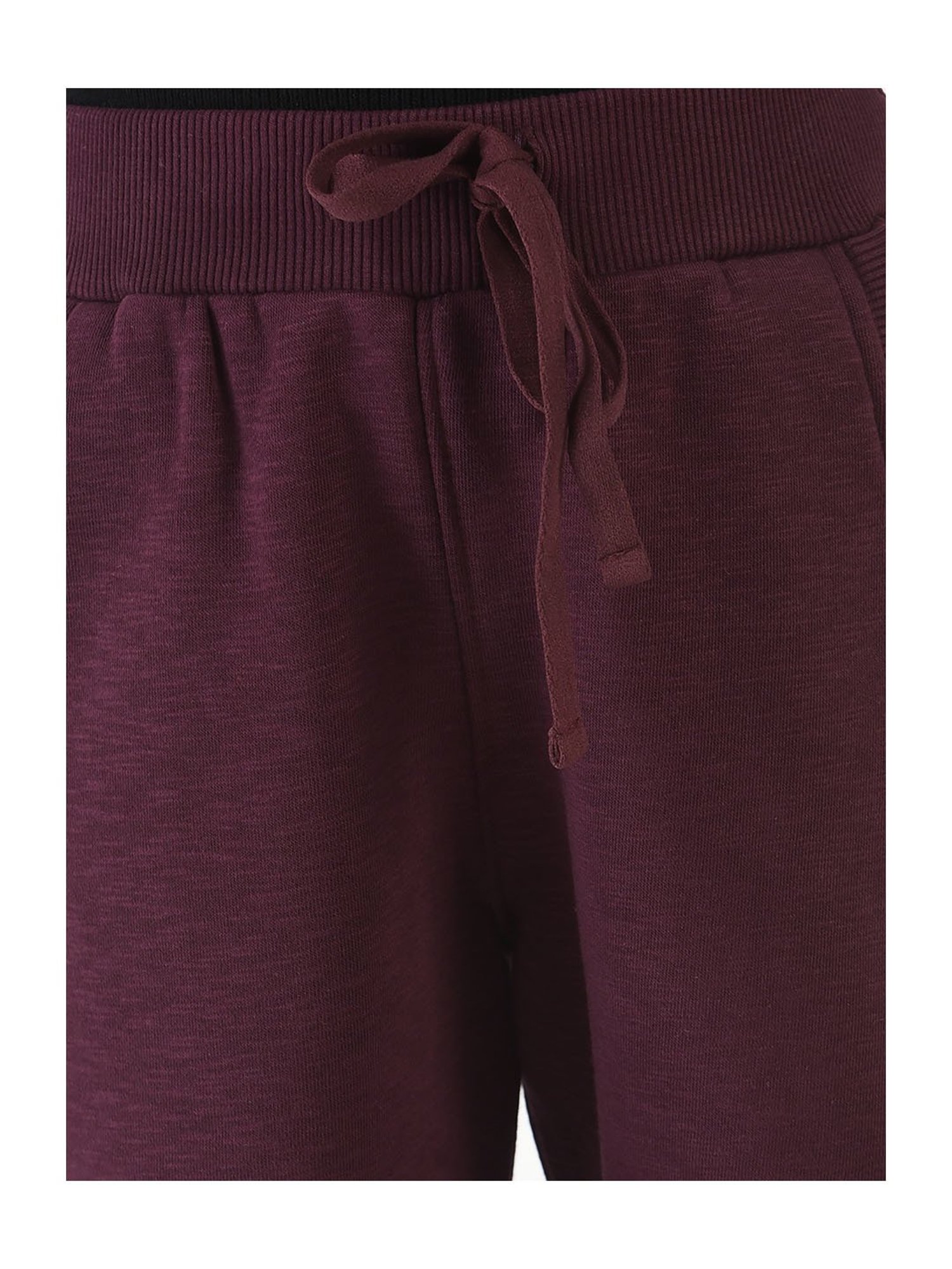 METTLE Girls Navy Solid Joggers