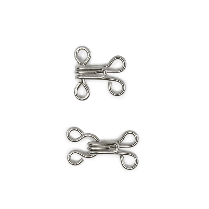 Dritz 96ct Hooks & Eyes Nickel