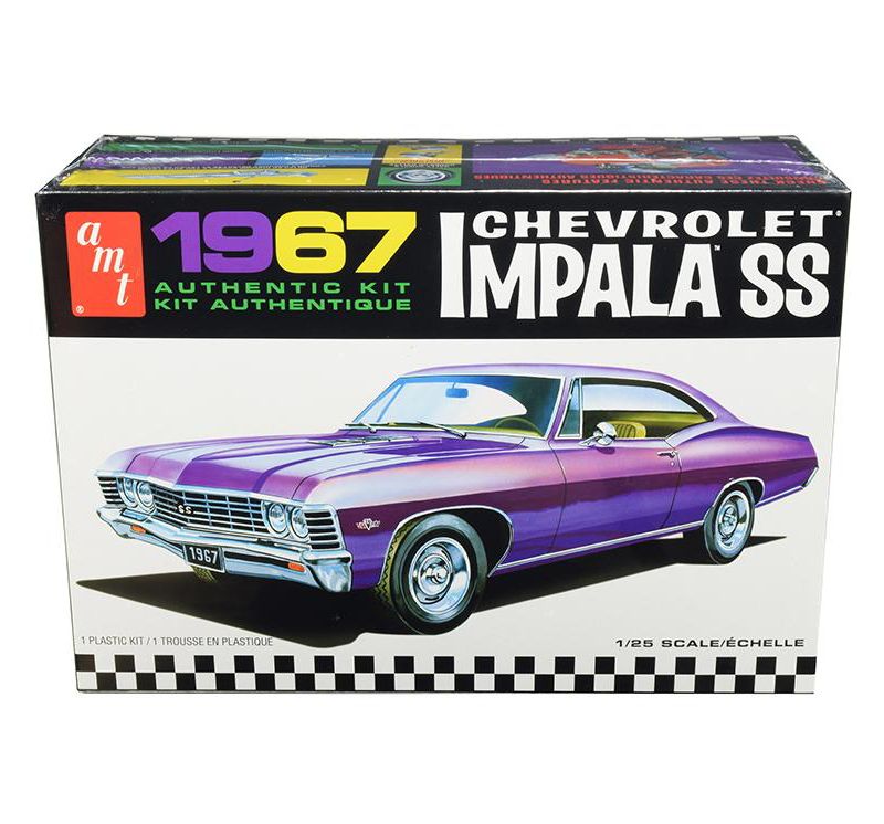 Skill 2 Model Kit 1967 Chevrolet Impala SS 1/25 Scale Model by AMT