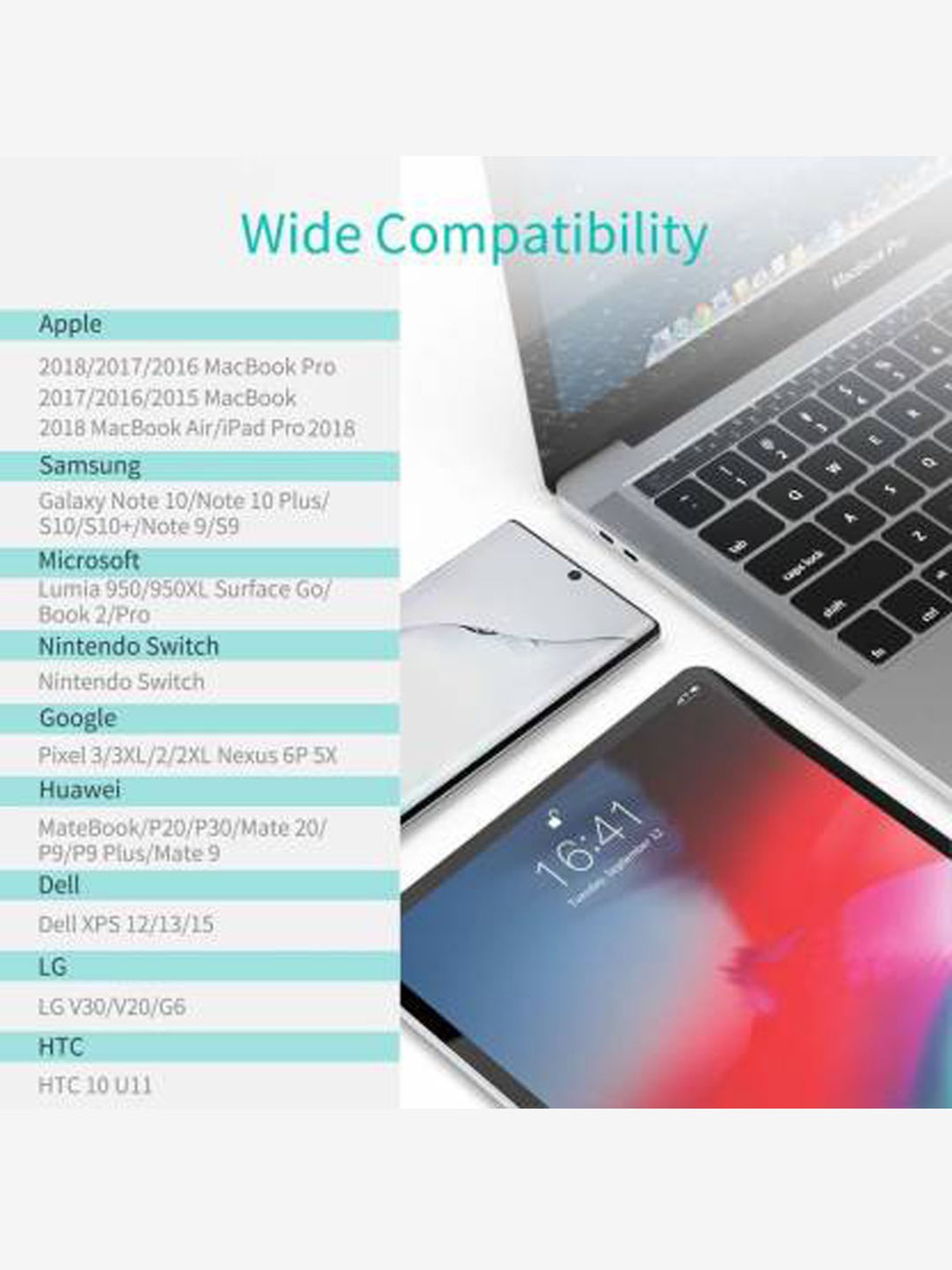 Moerdon MUC-C4C100W 100 Watt Fast Charging Data transfer Cable (Black)