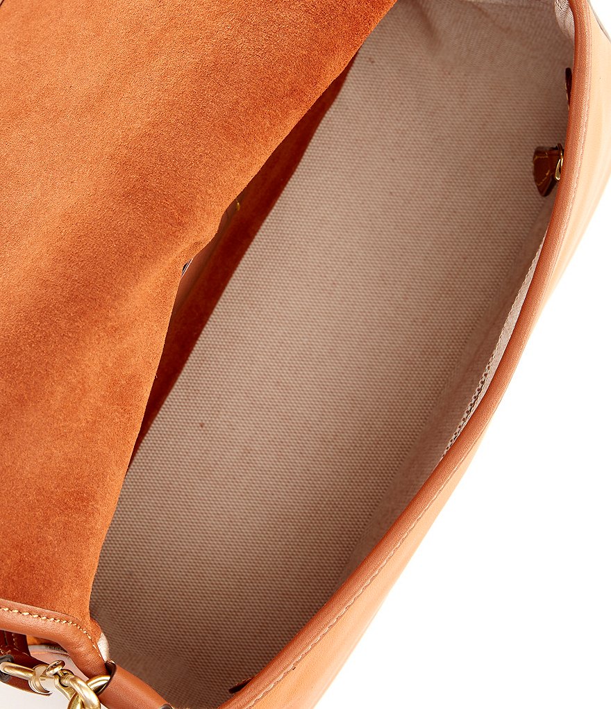 COACH Mixed Leather Soft Tabby Shoulder Bag