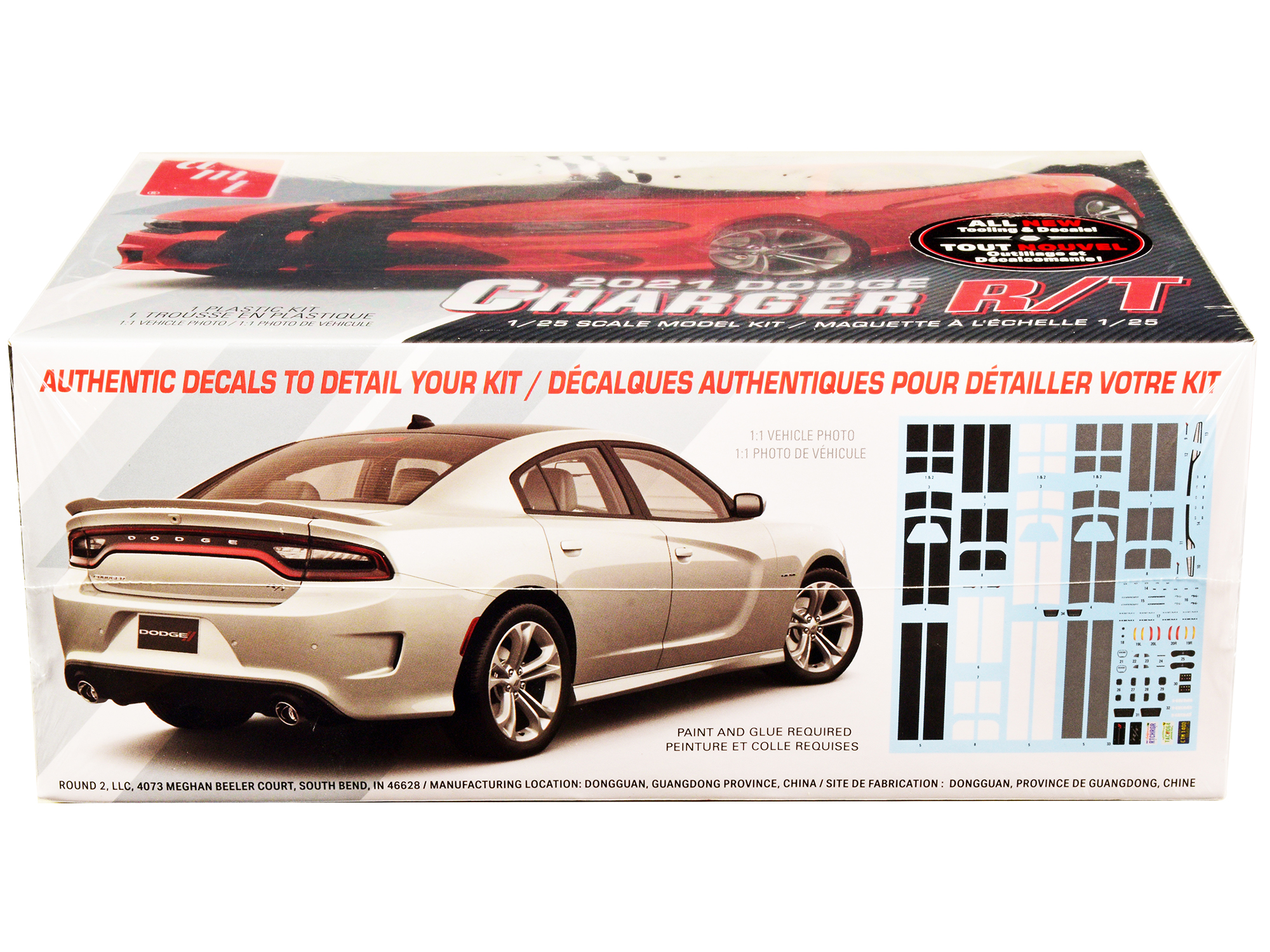 Level 4 Model Kit 1970 Dodge Challenger T/A "Streetburner" 2-in-1 Kit 1/24 Scale Model by Revell