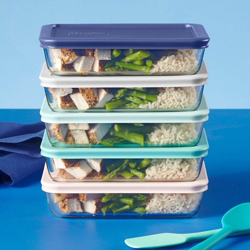 Pyrex 10pc Glass Meal Prep Set