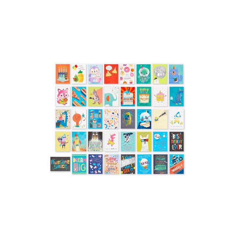 40ct Kids' Birthday Cards Bundle