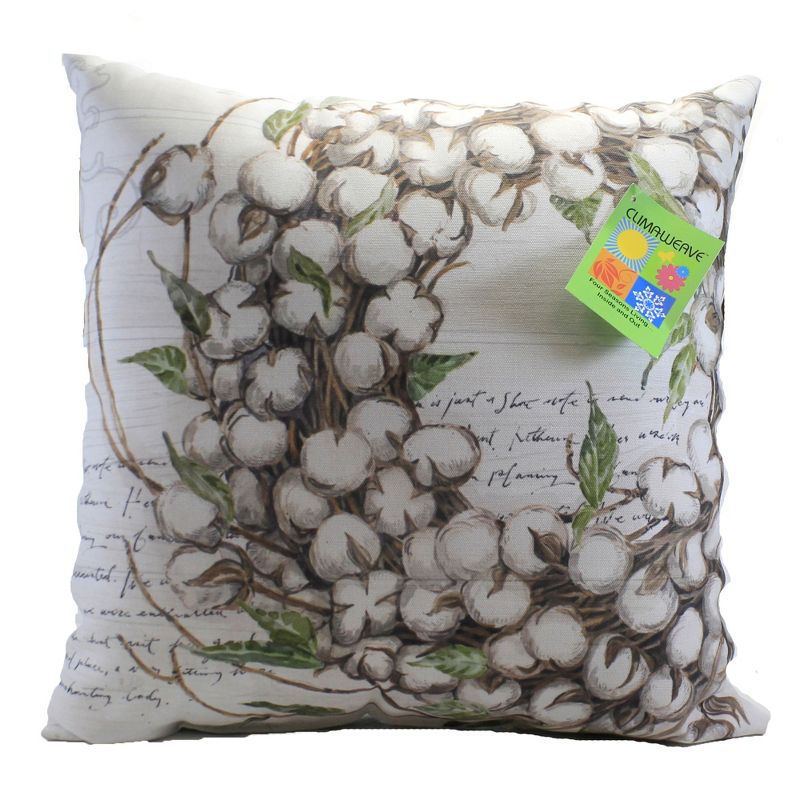 Home & Garden 18.0" Farmhouse Cotton Pillow Indoor Outdoor Manual Woodworkers And Weavers  -  Decorative Pillow