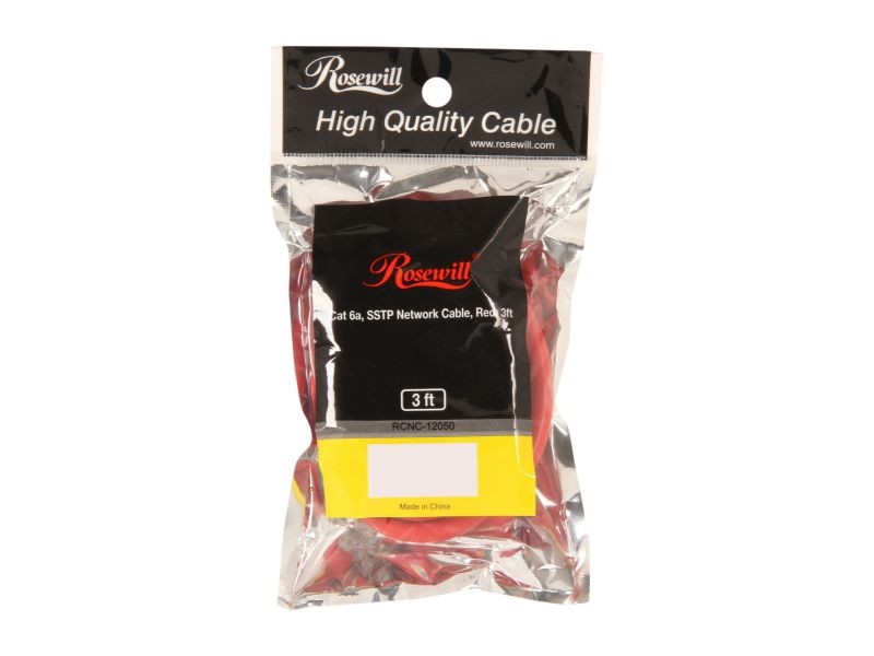 Rosewill RCNC-12050 3 ft. Screened Shielded Twist Pairing (SSTP) Enhanced 550MHz Networking Cable
