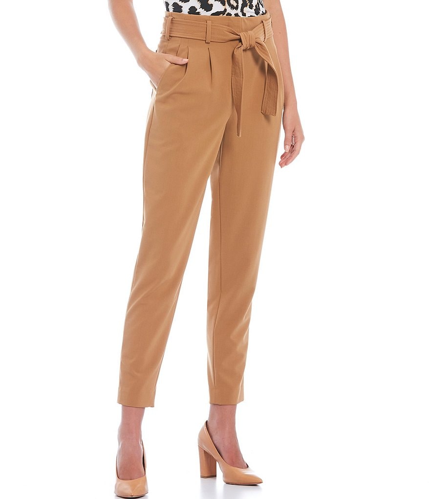 Ruby Rd. Petite Size Double Face Stretch Embellished Hem Capri Pants