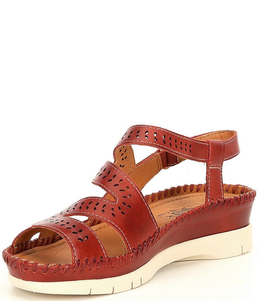 Pikolinos Altea Lazer Cut Banded Wedge Sandals