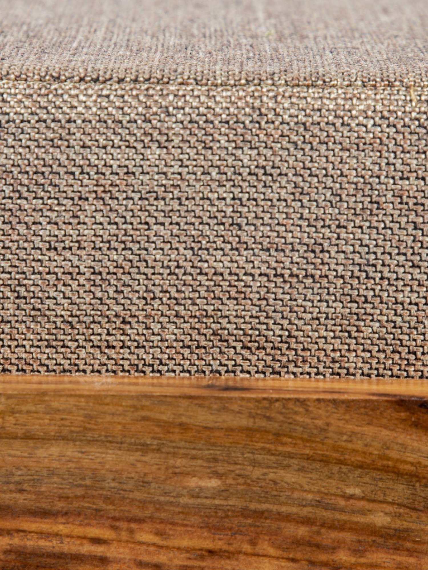 Chumbak Spring Marigold Floral Green Mango Wood Modern Trunk Storage Ottoman