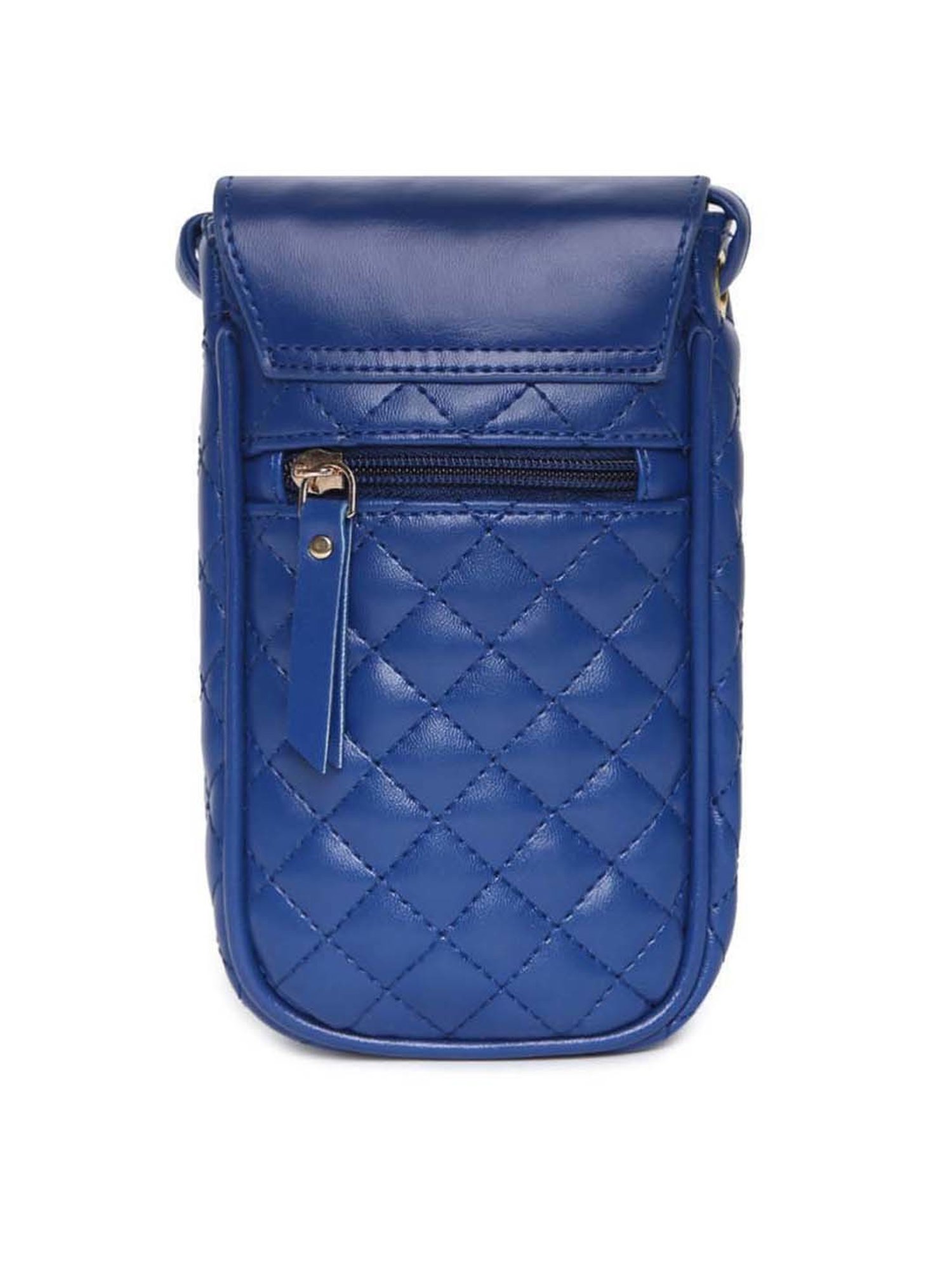 KLEIO Royal Blue Quilted Mobile Pouch