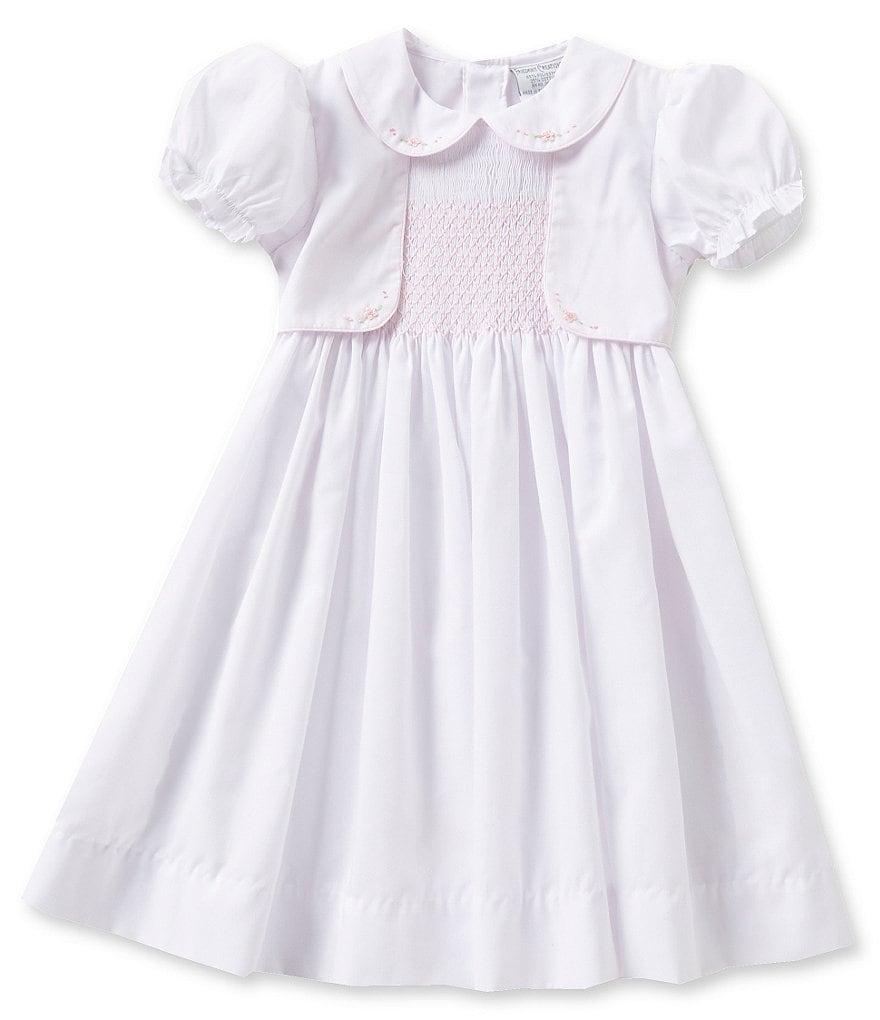 Friedknit Creations Baby Girls 12-24 Months Mock Vest Dress