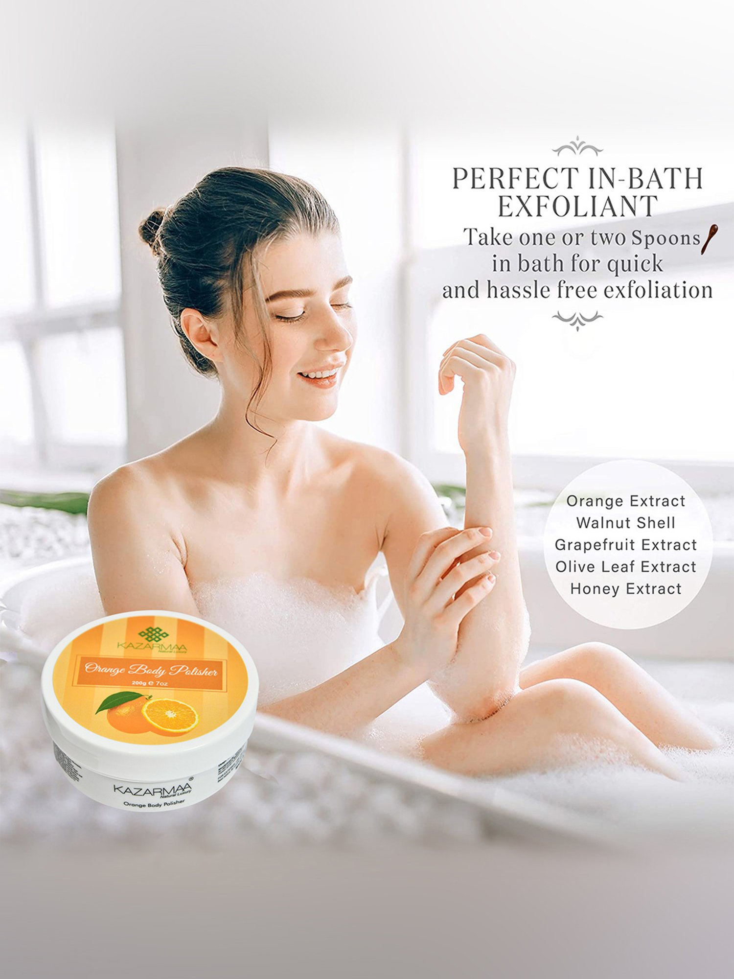 Kazarmaa Orange Body Polisher - 200 gm