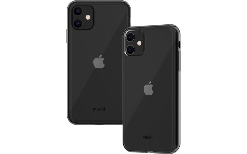 Moshi Vitros Clear Case for iPhone 11 - For Apple iPhone 11 Smartphone - Clear, Raven Black - High Gloss