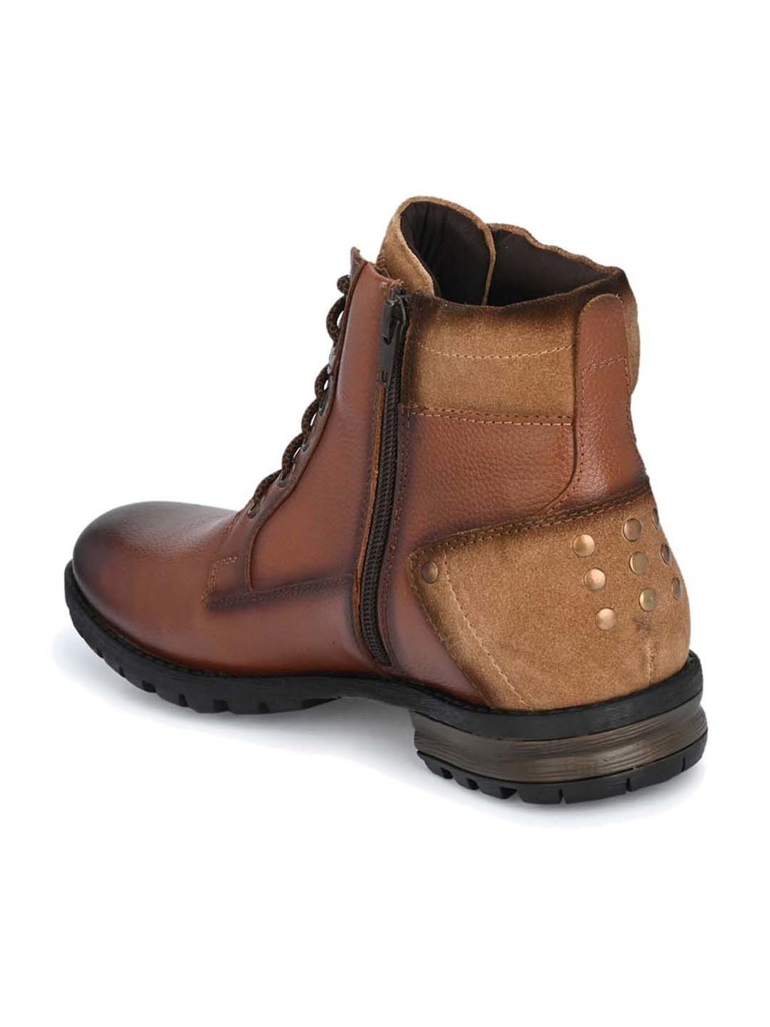 Delize Men's Tan Derby Boots