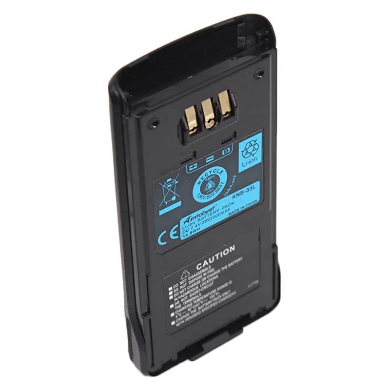 KNB33L 2000mAh Liion Battery Compatible for Kenwood Radio TK2180 TK3180 TK5210 TK5310 TK5410 NX410 NX411