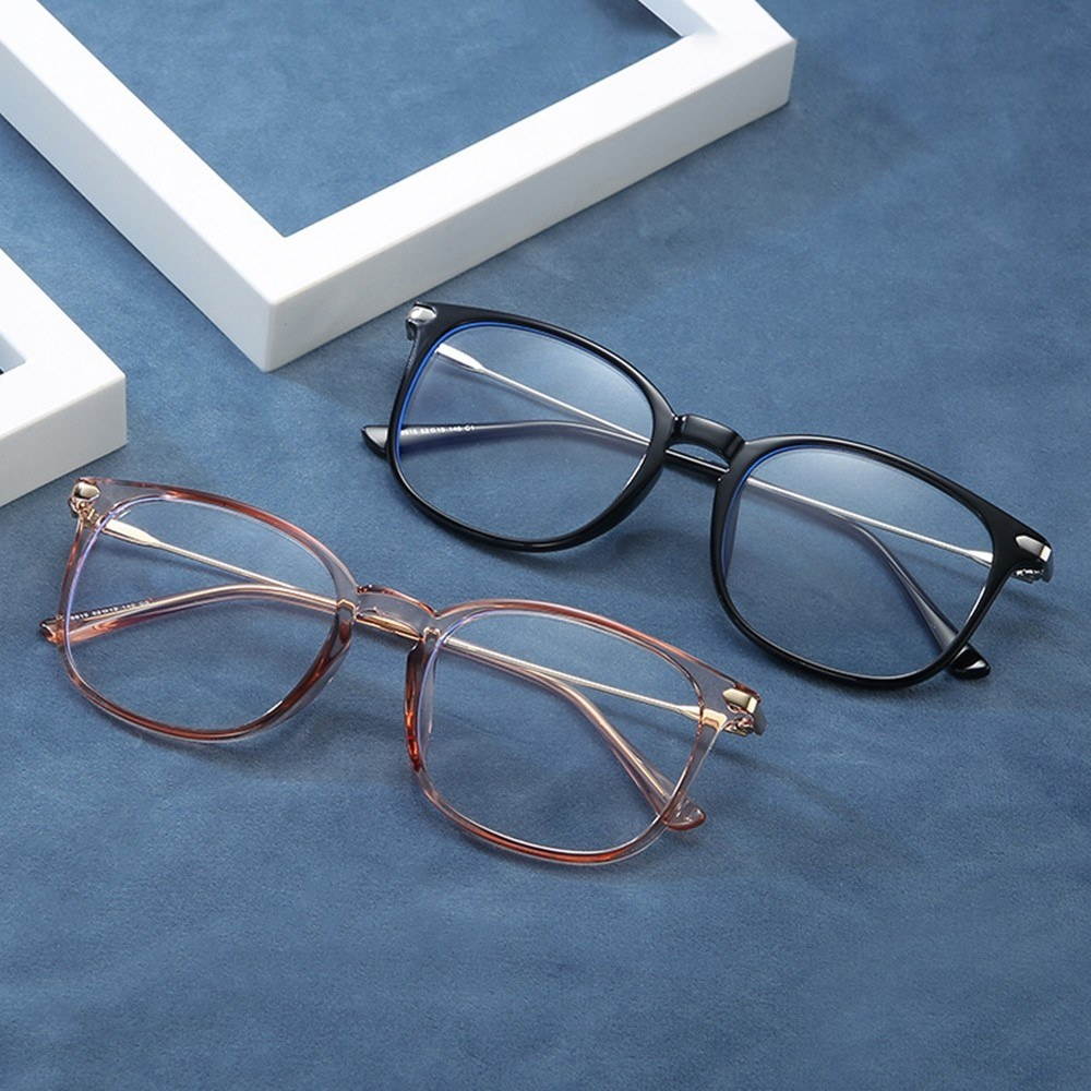 LG8815 Blue Light Blocking Glasses Frame Light Plastic&Metal Eyeglasses Frame for Man and Woman Anti Glare