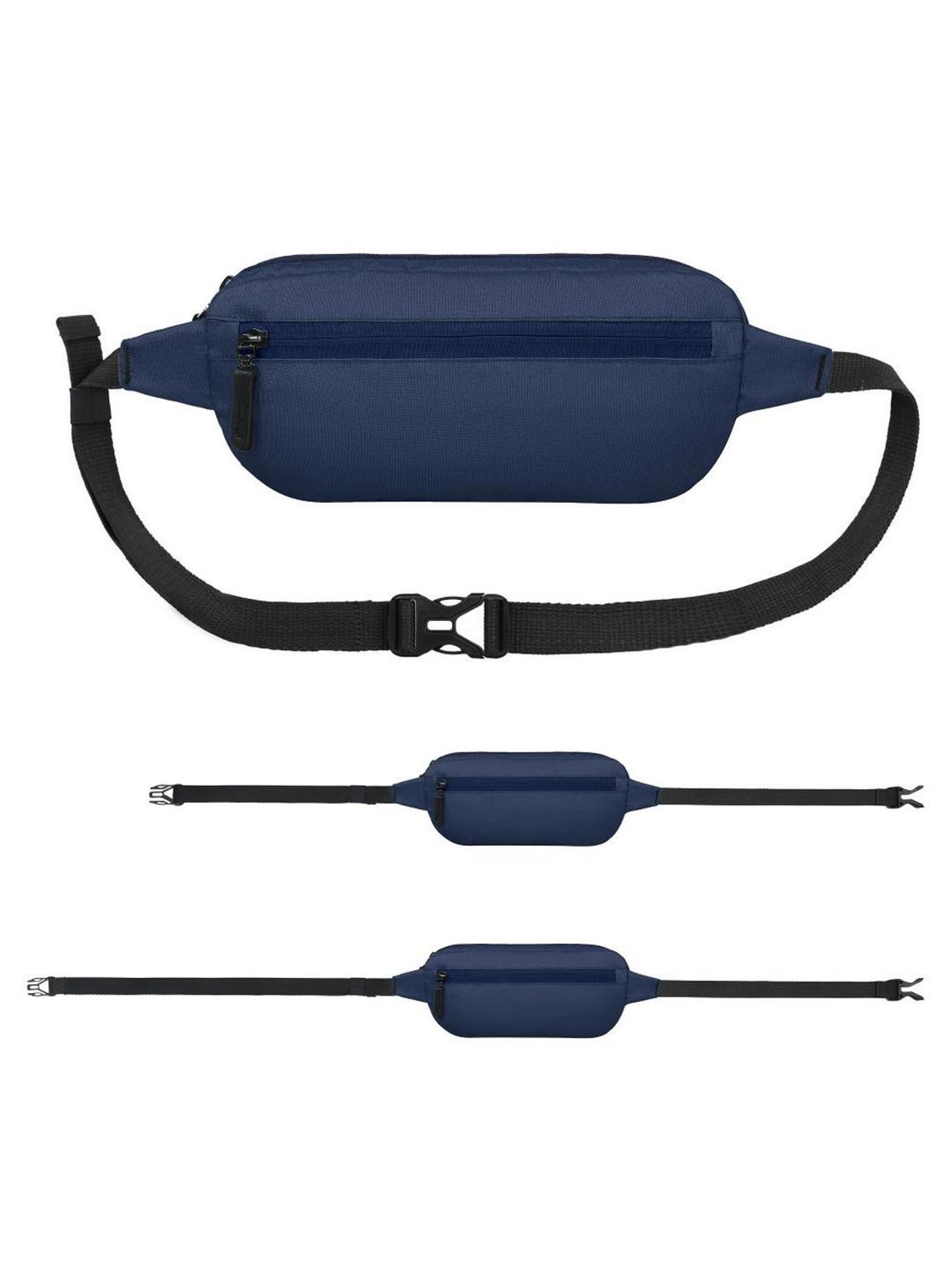 Harissons Yellow Polyester Solid Waist Pouch