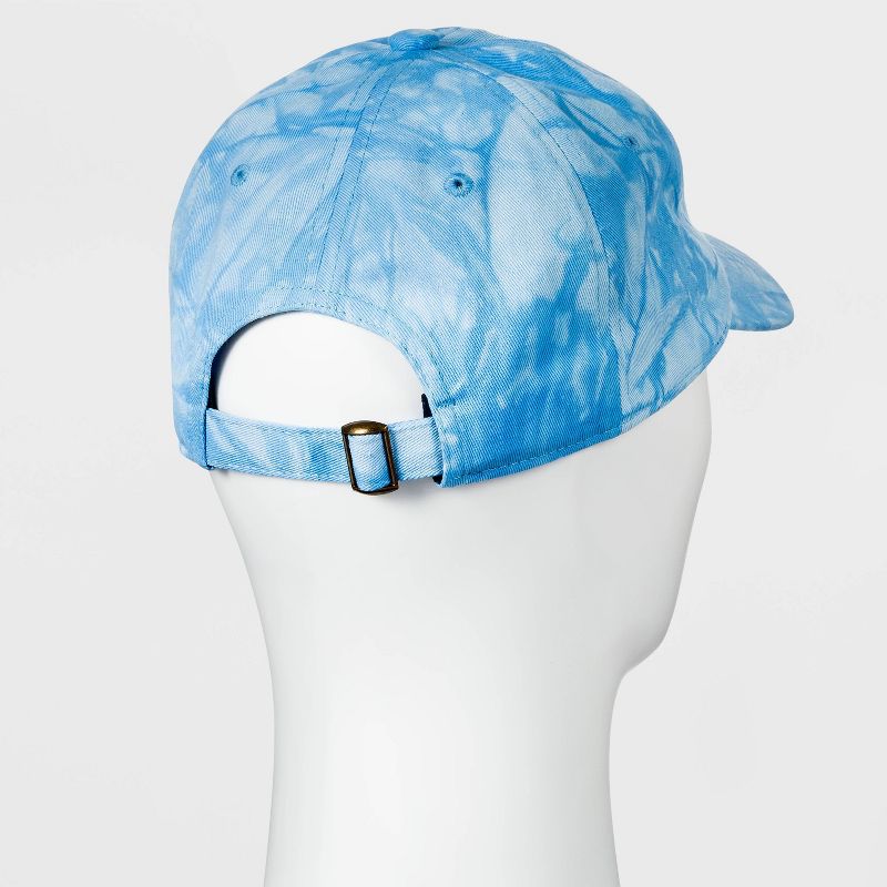Men's Tie-Dye Pop Number One Dad Baseball Hat - Goodfellow & Co™ Blue