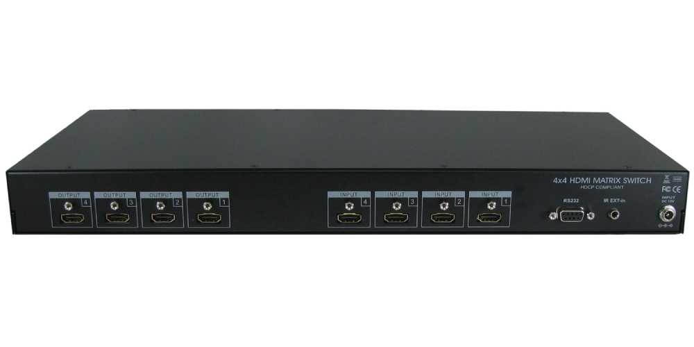 Shinybow - SB-5645LCM - 4x4 HDMI Matrix Routing Switcher with full EDID Managment/Learning
