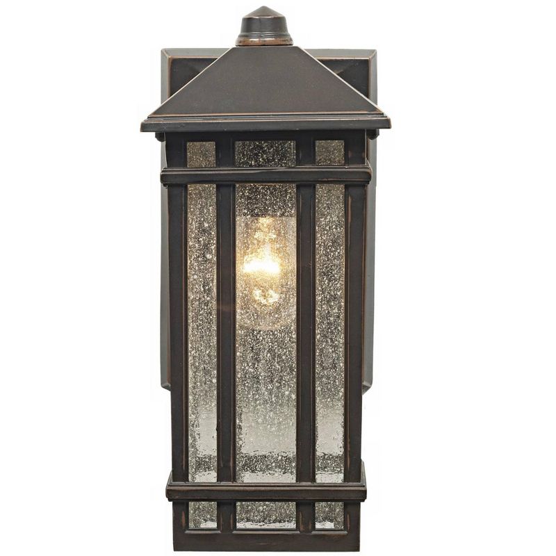 Kathy Ireland J du J Sierra Craftsman 10" High Bronze Outdoor Wall Light