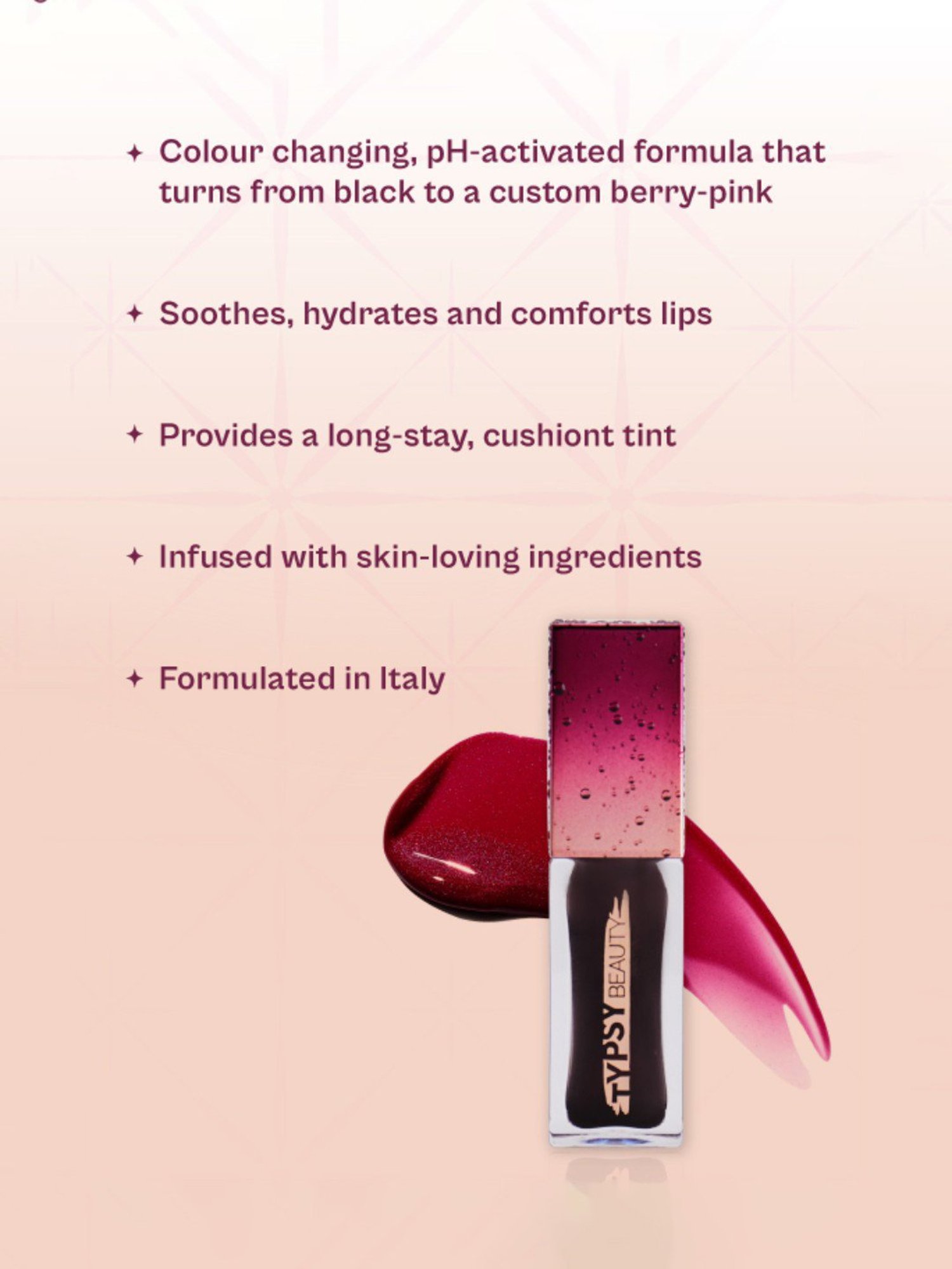 Typsy Beauty Shade Shifter Lip & Cheek Oil Midnight 02 - 6.4 gm