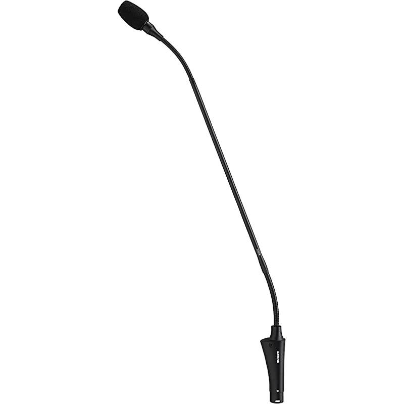 CVG18BC Gooseneck Condenser Microphone 18Inch Inline PreAmp Flange Mount Cardioid Black