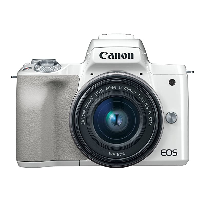 EOS M50 Mirrorless Vlogging Camera Kit with EFM 1545mm lens 4K Video Builtin WiFi NFC and Bluetooth technology White