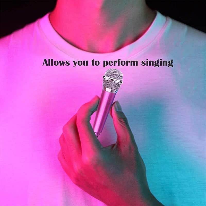 Portable Vocal Microphone for Mobile Phone Computer Tablet Recording Chat and SingingBlue