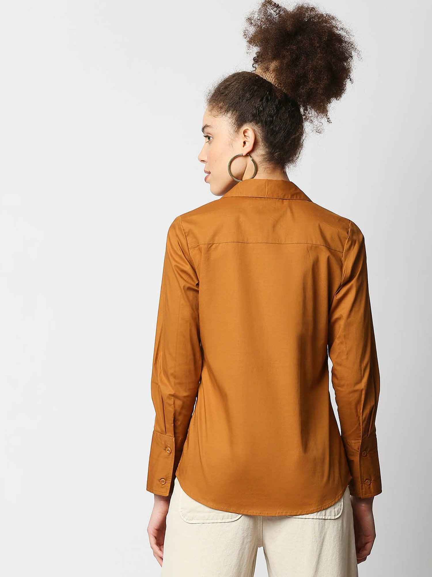 Remanika Tan Regular Fit Shirt