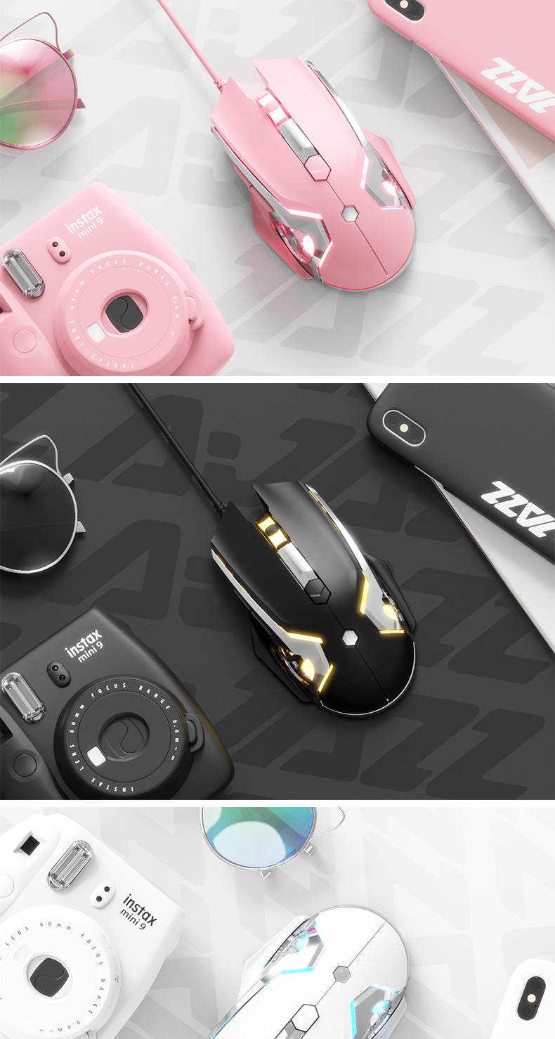 A-jazz AJ120 Pro 3200DPI Programmable USB Wired Optical Gaming Mouse