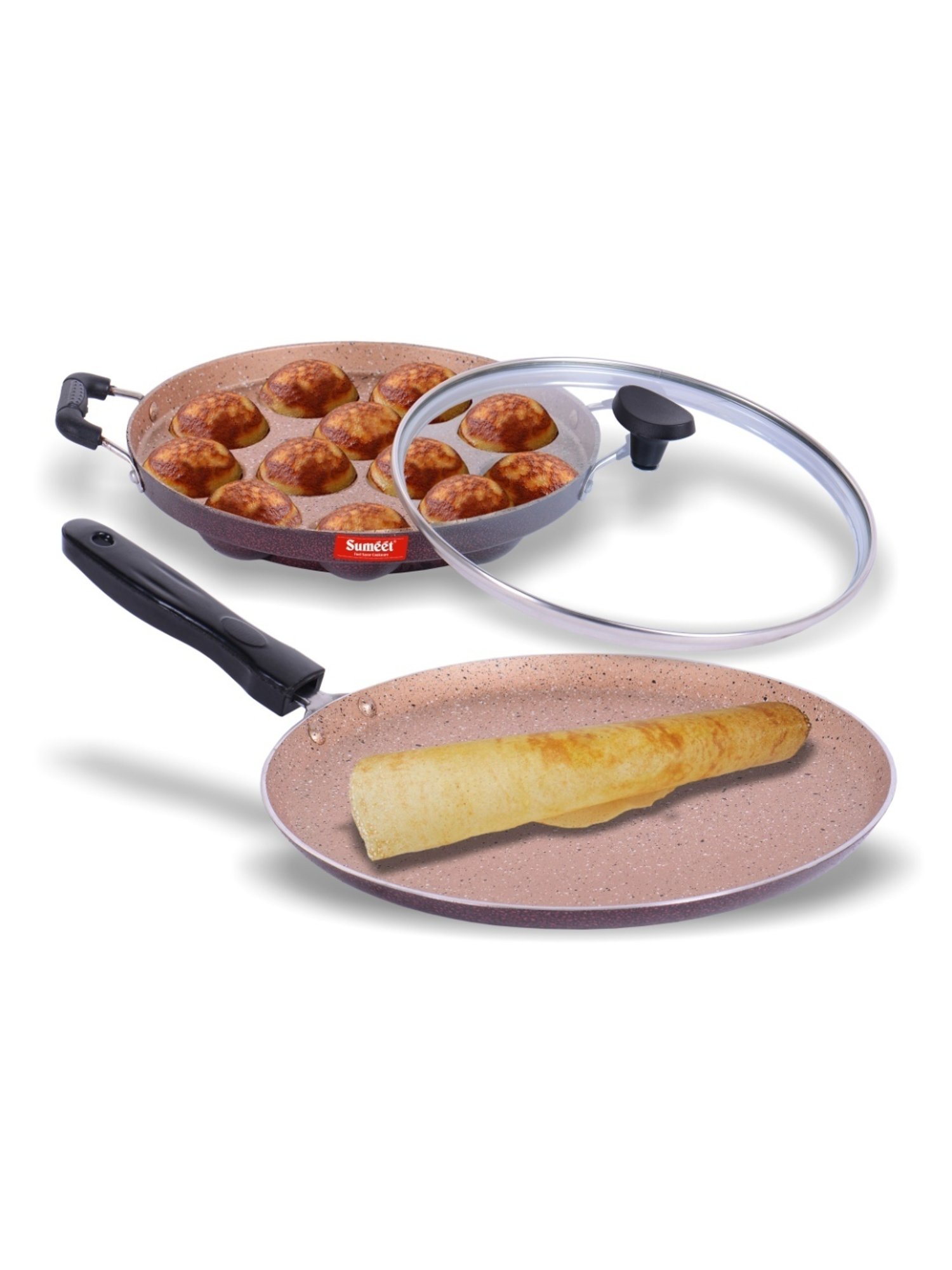 ScanPan Classic Black Recycled Aluminum 2-Piece Fry Pan Set 