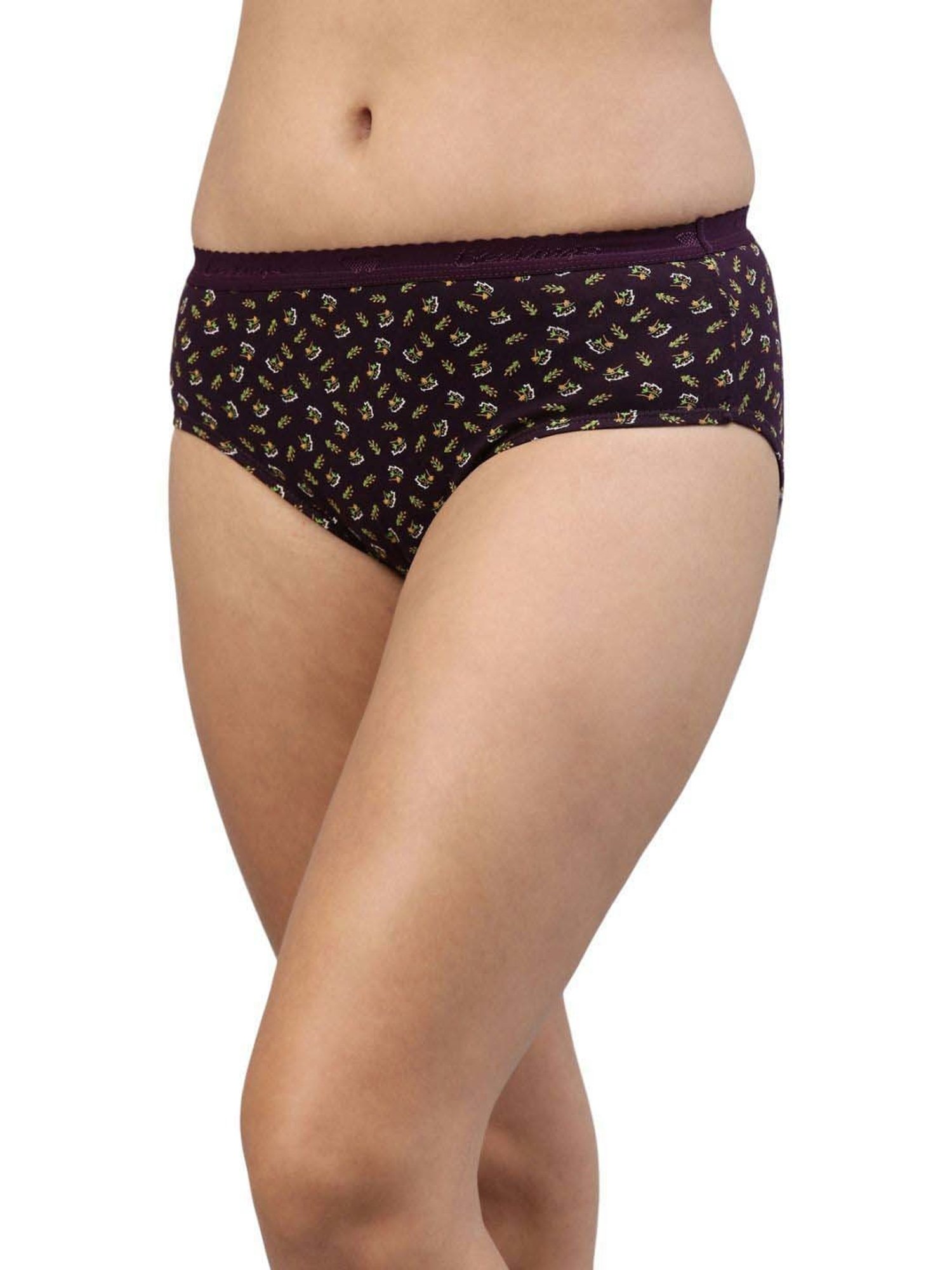 FEELINGS Assorted Color Cotton Printed Hipster Panties - Pack of 3