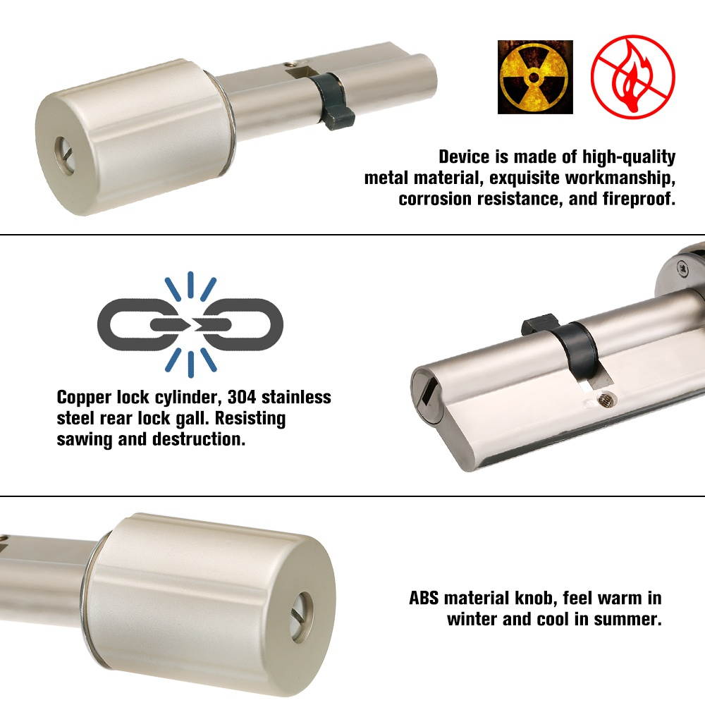 Compatitable with Mijia Aqara Smart Lock Home Security Practical Anti-theft Door Lock Core with Keys