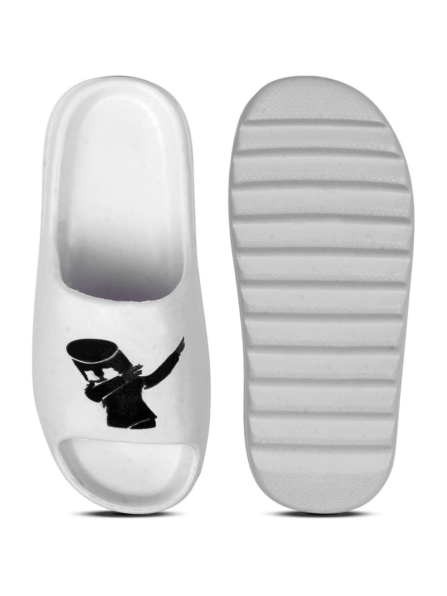 Pampy Angel Men's White Slides